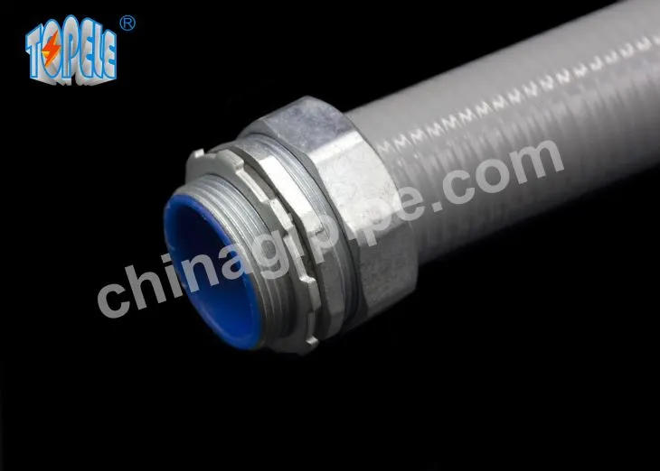 Ravni tekoči tesni priključek Cink tlačno litje Prilagodljivi okovji s plastično izolacijo